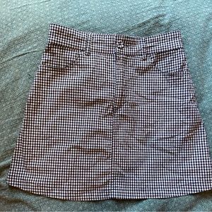 Gingham Brandy Melville mini skirt